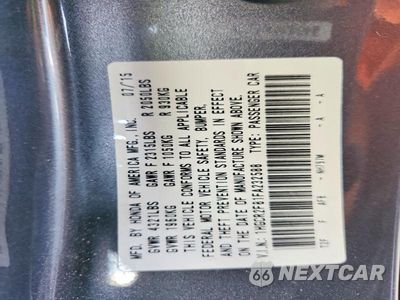 Zdjęcie 12 z 12 samochodu: 2015 HONDA ACCORD EXL VIN:1HGCR2F81FA232588 - miniatura