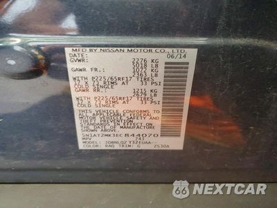 Zdjęcie 13 z 13 samochodu: 2014 NISSAN ROGUE SV VIN:5N1AT2MK3EC844070 - miniatura