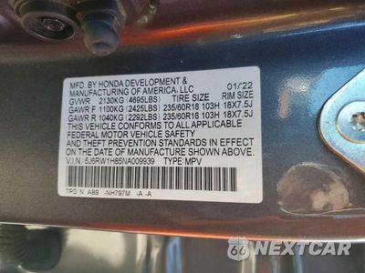 Zdjęcie 13 z 13 samochodu: 2022 HONDA CR-V EXL VIN:5J6RW1H85NA009939 - miniatura