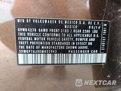 Zdjęcie 12 z 12 samochodu: 2014 VOLKSWAGEN JETTA S VIN:3VWKP7AJ9EM622943 - miniatura