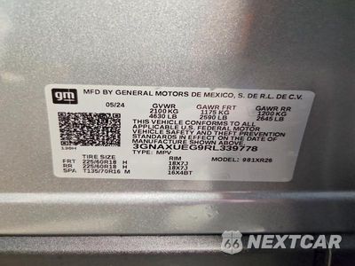 Zdjęcie 13 z 13 samochodu: 2024 CHEVROLET EQUINOX LT VIN:3GNAXUEG9RL339778 - miniatura