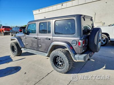 Drugie zdjęcie samochodu z przodu: 2020 JEEP WRANGLER UNLIMITED SAHARA VIN:1C4HJXEN7LW213560 - miniatura