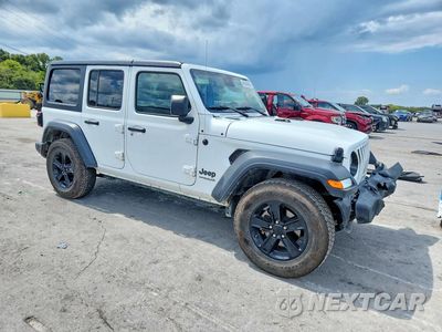 Czwarte zdjęcie samochodu z boku: 2022 JEEP WRANGLER UNLIMITED SPORT VIN:1C4HJXDN7NW276906 - miniatura