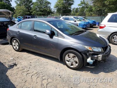 Czwarte zdjęcie samochodu z boku: 2013 HONDA CIVIC LX VIN:2HGFB2F5XDH504853 - miniatura