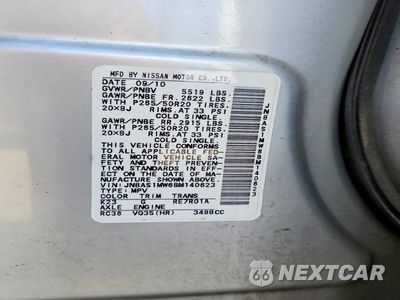 Zdjęcie 13 z 13 samochodu: 2011 INFINITI FX35 BASE VIN:JN8AS1MW6BM140623 - miniatura