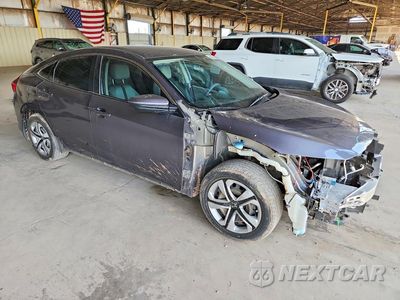 Czwarte zdjęcie samochodu z boku: 2018 HONDA CIVIC LX VIN:19XFC2F59JE005593 - miniatura