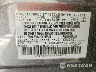 Zdjęcie 12 z 12 samochodu: 2026 NISSAN SENTRA SR VIN:3N1AB9DV2TY248935 - miniatura