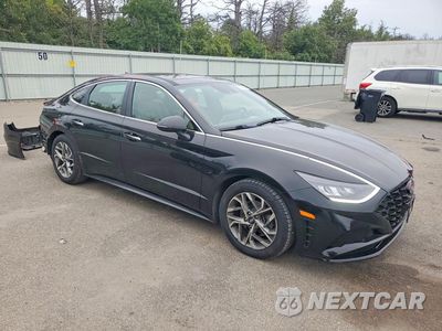 Czwarte zdjęcie samochodu z boku: 2020 HYUNDAI SONATA SEL VIN:5NPEF4JA4LH027552 - miniatura