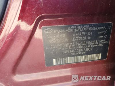 Zdjęcie 12 z 12 samochodu: 2009 HYUNDAI SONATA GLS VIN:5NPET46C99H463955 - miniatura