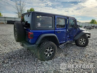 Trzecie zdjęcie samochodu z tyłu: 2020 JEEP WRANGLER UNLIMITED RUBICON VIN:1C4JJXFM2LW262060 - miniatura