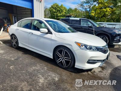 Czwarte zdjęcie samochodu z boku: 2016 HONDA ACCORD SPORT VIN:1HGCR2F50GA023530 - miniatura