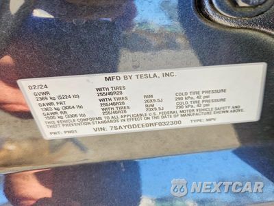 Zdjęcie 12 z 12 samochodu: 2024 TESLA MODEL Y VIN:7SAYGDEE0RF032300 - miniatura