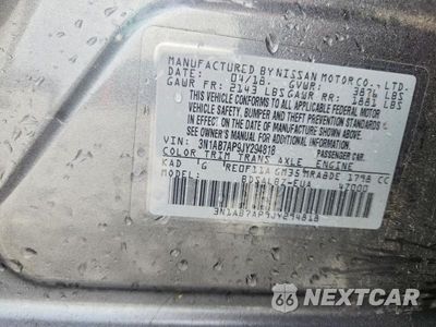 Zdjęcie 13 z 13 samochodu: 2018 NISSAN SENTRA S VIN:3N1AB7AP9JY294818 - miniatura