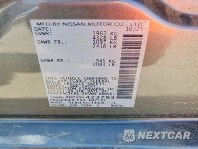 Zdjęcie 13 z 13 samochodu: 2025 NISSAN ALTIMA SV VIN:1N4BL4DV3SN423793 - miniatura