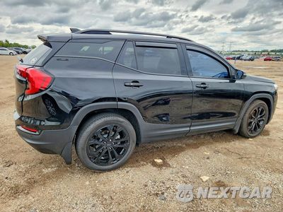 Trzecie zdjęcie samochodu z tyłu: 2021 GMC TERRAIN SLE VIN:3GKALMEV0ML364178 - miniatura