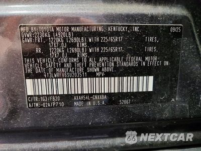 Zdjęcie 13 z 13 samochodu: 2025 TOYOTA RAV4 LE VIN:4T3LWRFV6SU203511 - miniatura