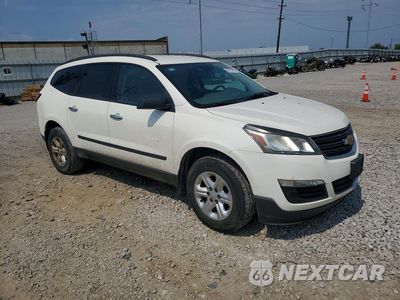 Czwarte zdjęcie samochodu z boku: 2014 CHEVROLET TRAVERSE LS VIN:1GNKRFED1EJ344751 - miniatura