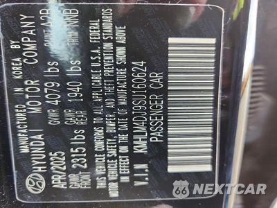 Zdjęcie 12 z 12 samochodu: 2025 HYUNDAI ELANTRA HYBRID BLUE VIN:KMHLM4DJ9SU160624 - miniatura