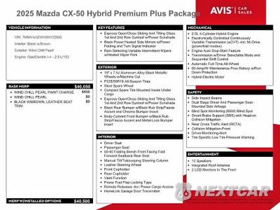 Zdjęcie 12 z 13 samochodu: 2025 MAZDA CX-50 PREMIUM PLUS VIN:7MMVAAEWXSN132985 - miniatura