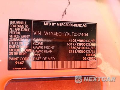 Zdjęcie 13 z 13 samochodu: 2020 MERCEDES-BENZ SPRINTER 2500 DELIVERY VAN VIN:W1Y4ECHYXLT032404 - miniatura