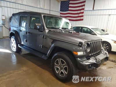 Czwarte zdjęcie samochodu z boku: 2022 JEEP WRANGLER SPORT VIN:1C4HJXDGXNW241715 - miniatura