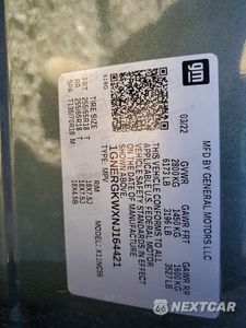 Zdjęcie 13 z 13 samochodu: 2022 CHEVROLET TRAVERSE LT VIN:1GNERGKWXNJ164421 - miniatura