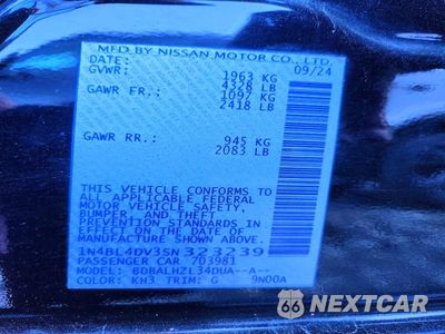 Zdjęcie 12 z 12 samochodu: 2025 NISSAN ALTIMA SV VIN:1N4BL4DV3SN323239 - miniatura