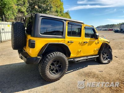 Trzecie zdjęcie samochodu z tyłu: 2018 JEEP WRANGLER UNLIMITED SPORT VIN:1C4HJXDN8JW252415 - miniatura
