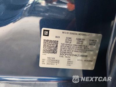 Zdjęcie 12 z 12 samochodu: 2019 CHEVROLET SILVERADO K1500 LT TRAIL BOSS VIN:1GCPYFED4KZ386930 - miniatura