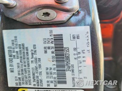 Zdjęcie 12 z 12 samochodu: 2019 FORD FUSION SE VIN:3FA6P0HD8KR215521 - miniatura