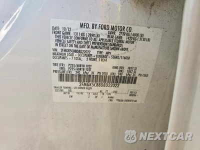 Zdjęcie 13 z 13 samochodu: 2013 FORD FLEX SEL VIN:2FMGK5C88DBD22022 - miniatura