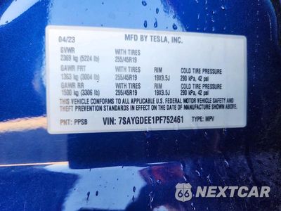 Zdjęcie 12 z 12 samochodu: 2023 TESLA MODEL Y VIN:7SAYGDEE1PF752461 - miniatura