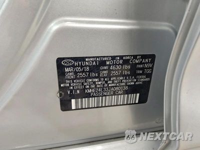 Zdjęcie 12 z 12 samochodu: 2018 HYUNDAI SONATA HYBRID SE VIN:KMHE24L33JA080138 - miniatura
