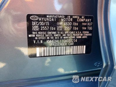 Zdjęcie 12 z 12 samochodu: 2016 HYUNDAI SONATA HYBRID SE VIN:KMHE24L11GA033214 - miniatura