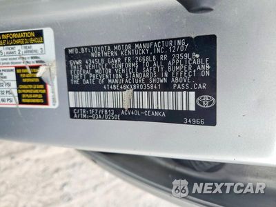 Zdjęcie 12 z 12 samochodu: 2008 TOYOTA CAMRY LE VIN:4T4BE46KX8R035841 - miniatura