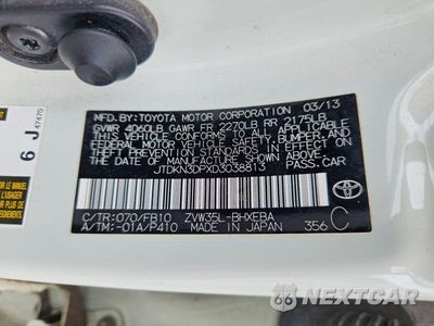 Zdjęcie 12 z 12 samochodu: 2013 TOYOTA PRIUS PLUG-IN HYBRID BASE VIN:JTDKN3DPXD3038813 - miniatura