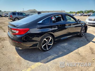Trzecie zdjęcie samochodu z tyłu: 2020 HONDA ACCORD SPORT VIN:1HGCV1F37LA803247 - miniatura