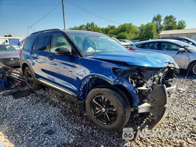 Czwarte zdjęcie samochodu z boku: 2021 FORD EXPLORER XLT VIN:1FMSK8DH5MGB58800 - miniatura