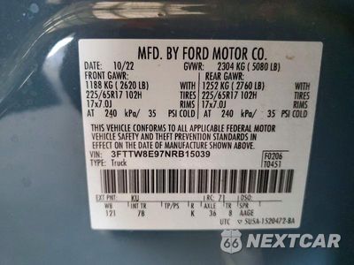 Zdjęcie 13 z 13 samochodu: 2022 FORD MAVERICK XL VIN:3FTTW8E97NRB15039 - miniatura