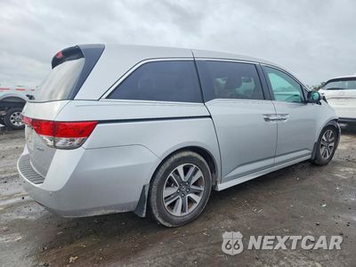 Trzecie zdjęcie samochodu z tyłu: 2014 HONDA ODYSSEY TOURING VIN:5FNRL5H91EB045942 - miniatura