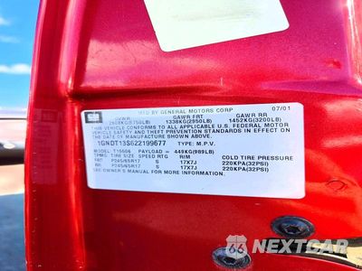 Zdjęcie 12 z 12 samochodu: 2002 CHEVROLET TRAILBLAZER VIN:1GNDT13S622199677 - miniatura
