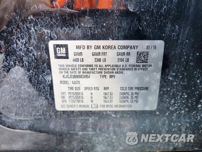 Zdjęcie 12 z 12 samochodu: 2019 BUICK ENCORE PREFERRED VIN:KL4CJESB9KB834954 - miniatura