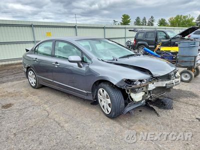 Czwarte zdjęcie samochodu z boku: 2009 HONDA CIVIC LX VIN:2HGFA16509H310577 - miniatura