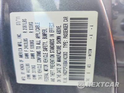 Zdjęcie 12 z 12 samochodu: 2011 HONDA ACCORD EXL VIN:1HGCP2F89BA142363 - miniatura