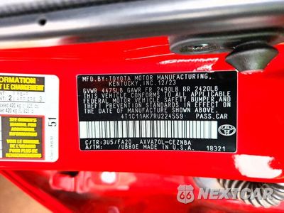 Zdjęcie 13 z 13 samochodu: 2024 TOYOTA CAMRY LE VIN:4T1C11AK7RU224559 - miniatura