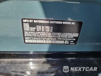 Zdjęcie 13 z 13 samochodu: 2025 BMW I4 EDRIVE 40 VIN:WBY23HD07SFU87690 - miniatura