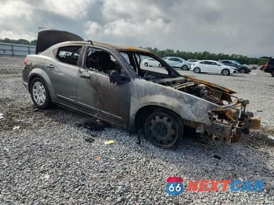 Czwarte zdjęcie samochodu z boku: 2012 DODGE AVENGER SE VIN:1C3CDZAB2CN194273 - miniatura