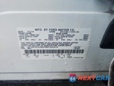 Zdjęcie 13 z 13 samochodu: 2016 FORD EDGE SEL VIN:2FMPK3J95GBC62415 - miniatura