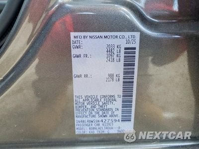 Zdjęcie 13 z 13 samochodu: 2025 NISSAN ALTIMA SV VIN:1N4BL4DW5SN427594 - miniatura