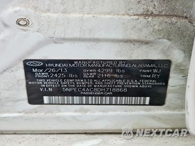 Zdjęcie 12 z 12 samochodu: 2013 HYUNDAI SONATA LIMITED VIN:5NPEC4AC8DH718868 - miniatura